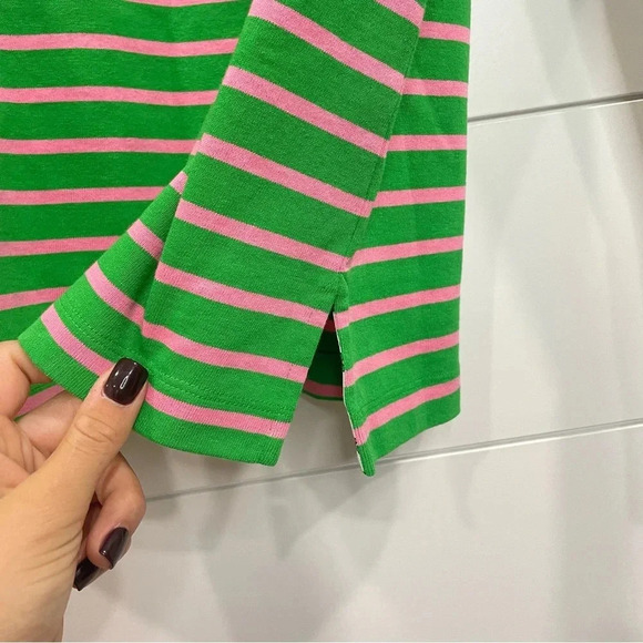 Tory Burch Boat Neck Diver Striped Top Small - Picture 8 of 11